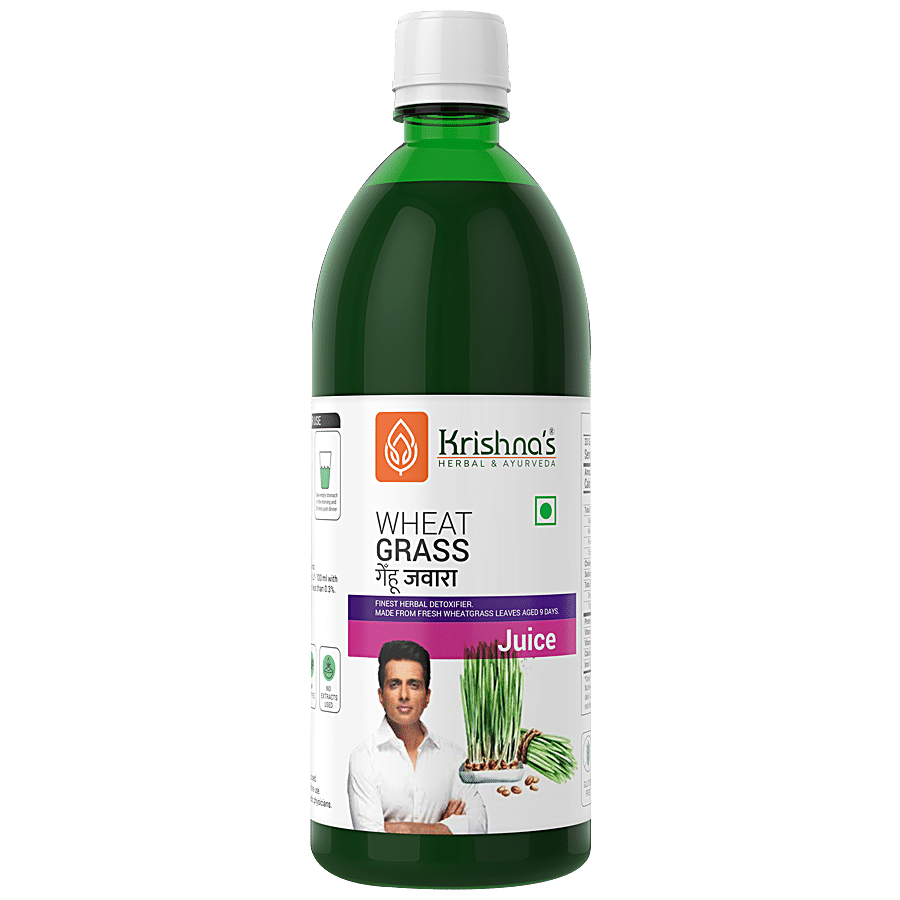 Krishnas Pure Wheatgrass Juice - Natural Detoxifier