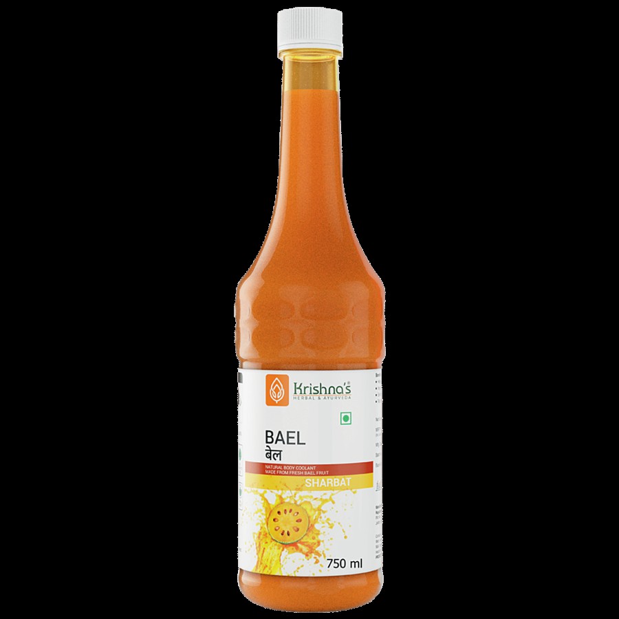 Krishnas Krishna's Herbal & Ayurveda's Bael Sharbat | Bel Sharbat -750 ml