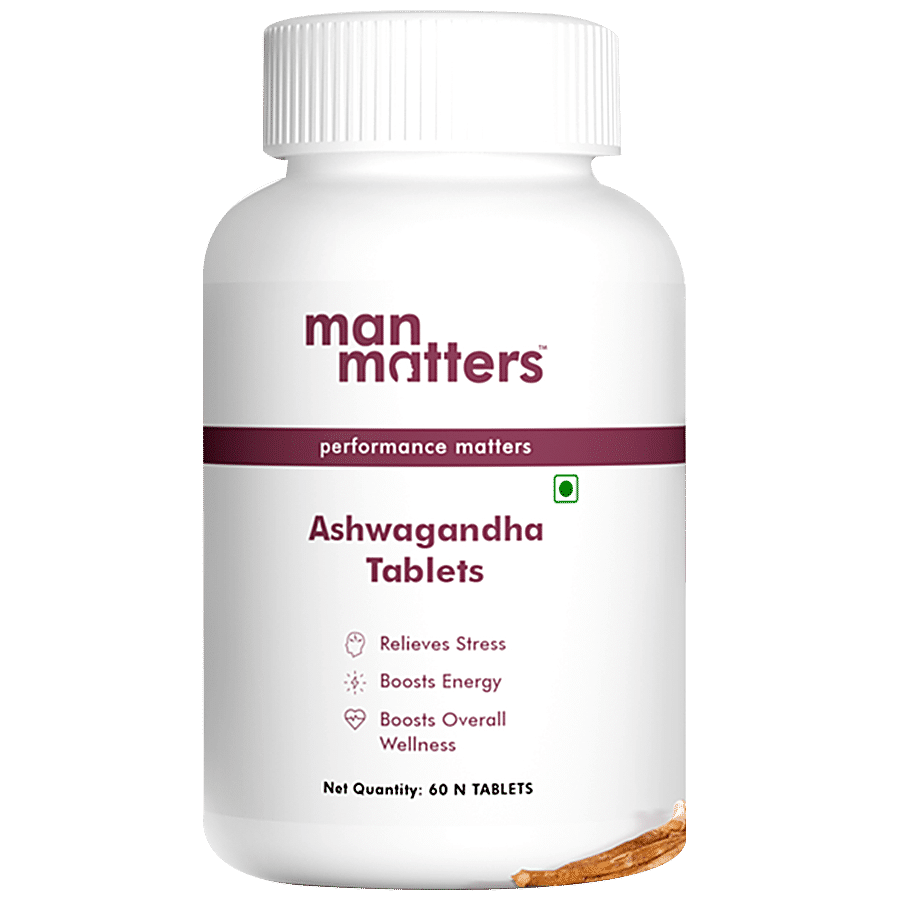 Man Matters Ashwagandha Tablets - Ayurvedic