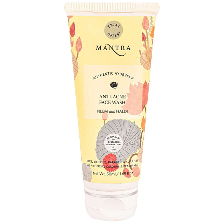 Mantra Herbal Anti Acne Face Wash - Neem & Haldi