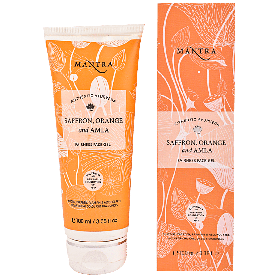 Mantra Herbal Fairness Face Gel - Saffron