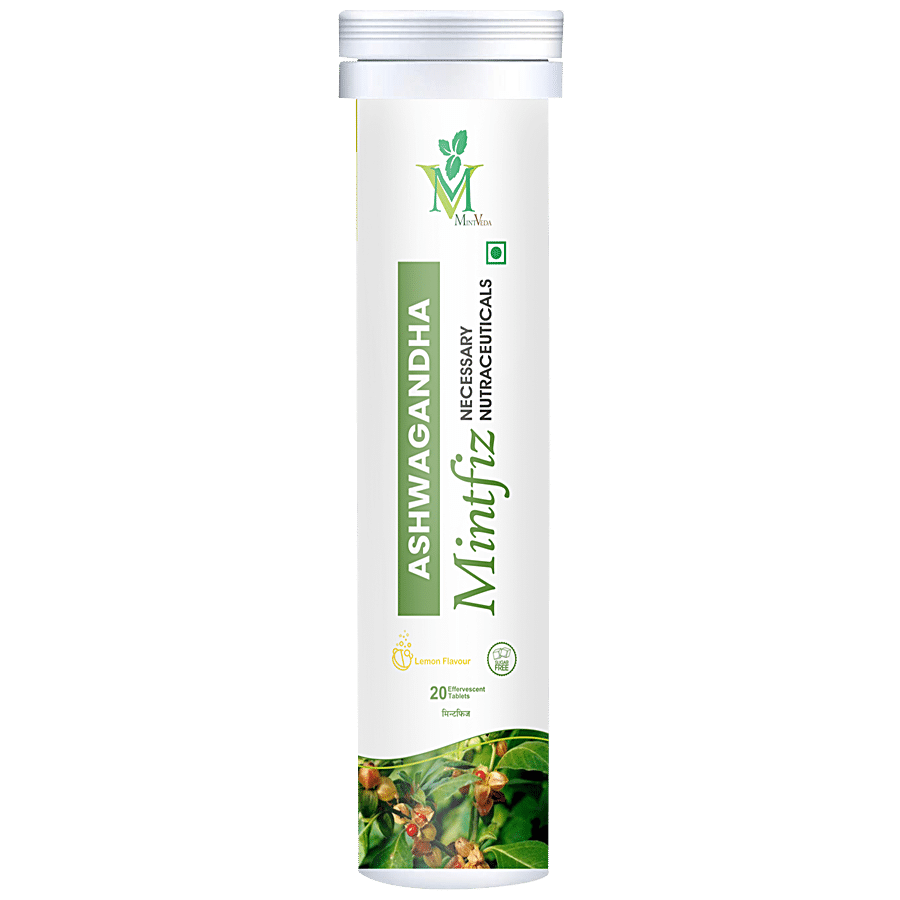 Mintveda Ashwagandha Effervescent Veg Tablets