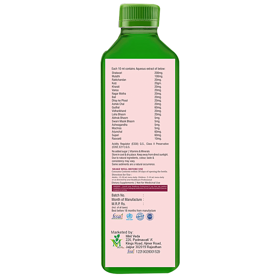 Mintveda Lady Care Juice - Sugar Free