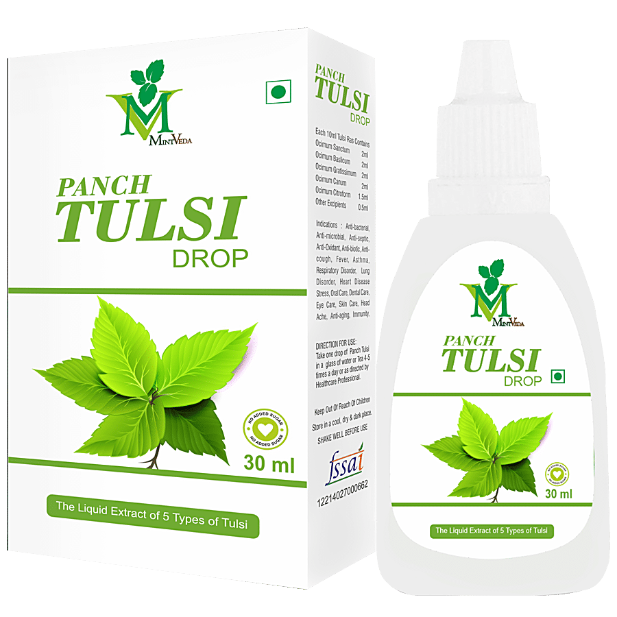 Mintveda Panch Tulsi Drops