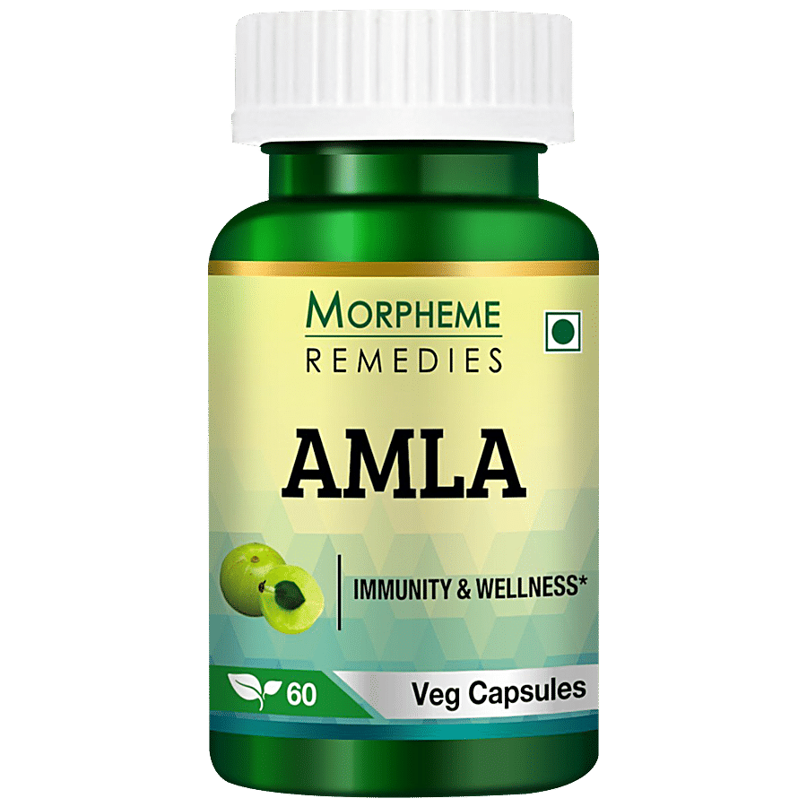 Morpheme Remedies Amla Veg Capsules - 500 mg