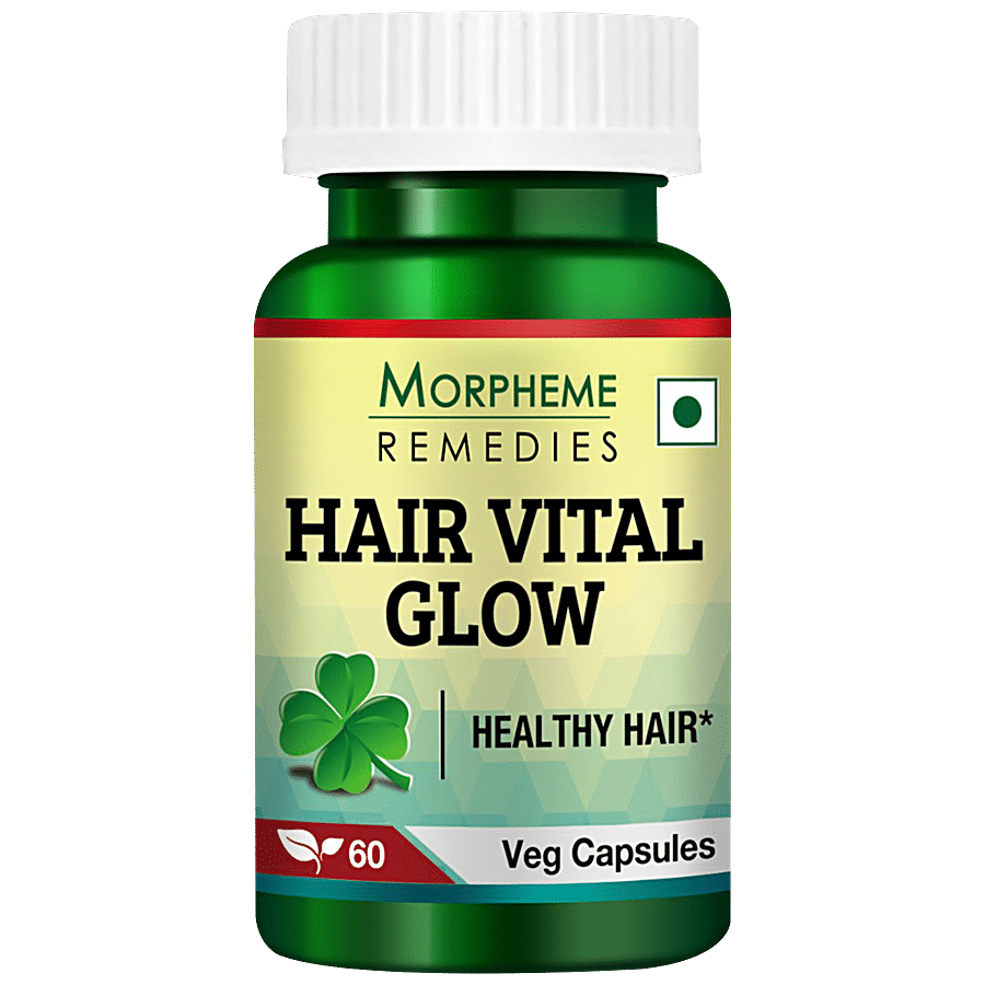 Morpheme Remedies Hair Vital Glow Veg Capsules - For Healthy Hair