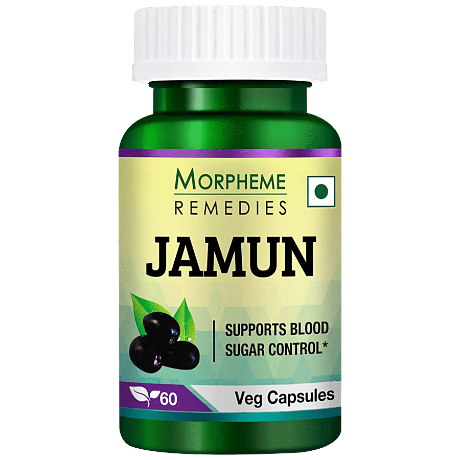 Morpheme Remedies Jamun Veg Capsules - 500 mg