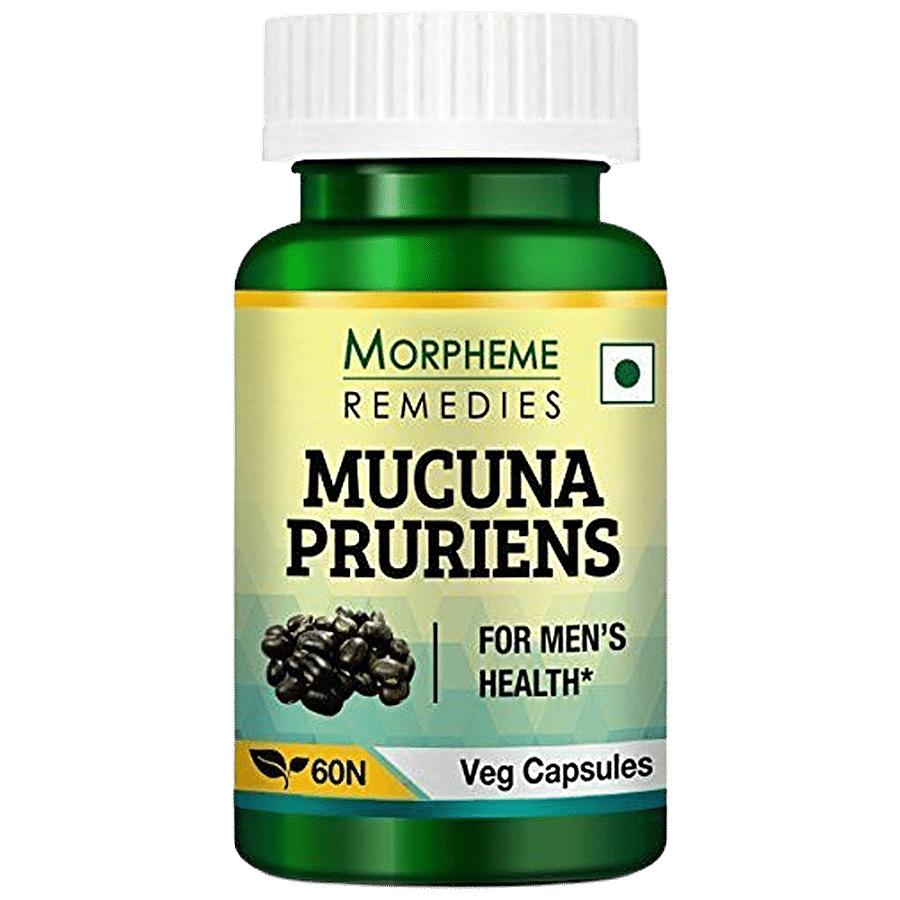 Morpheme Remedies Mucuna Pruriens/Kapikachhu Veg Capsules - 500 mg