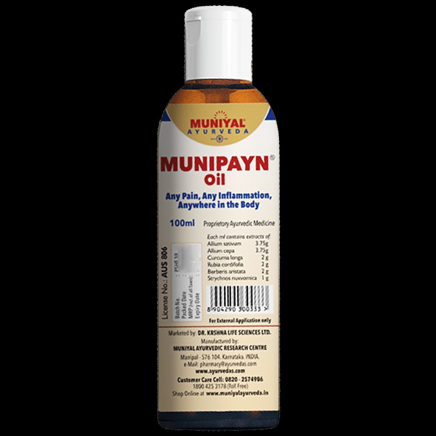 Muniyal Ayurveda Munipayn Oil