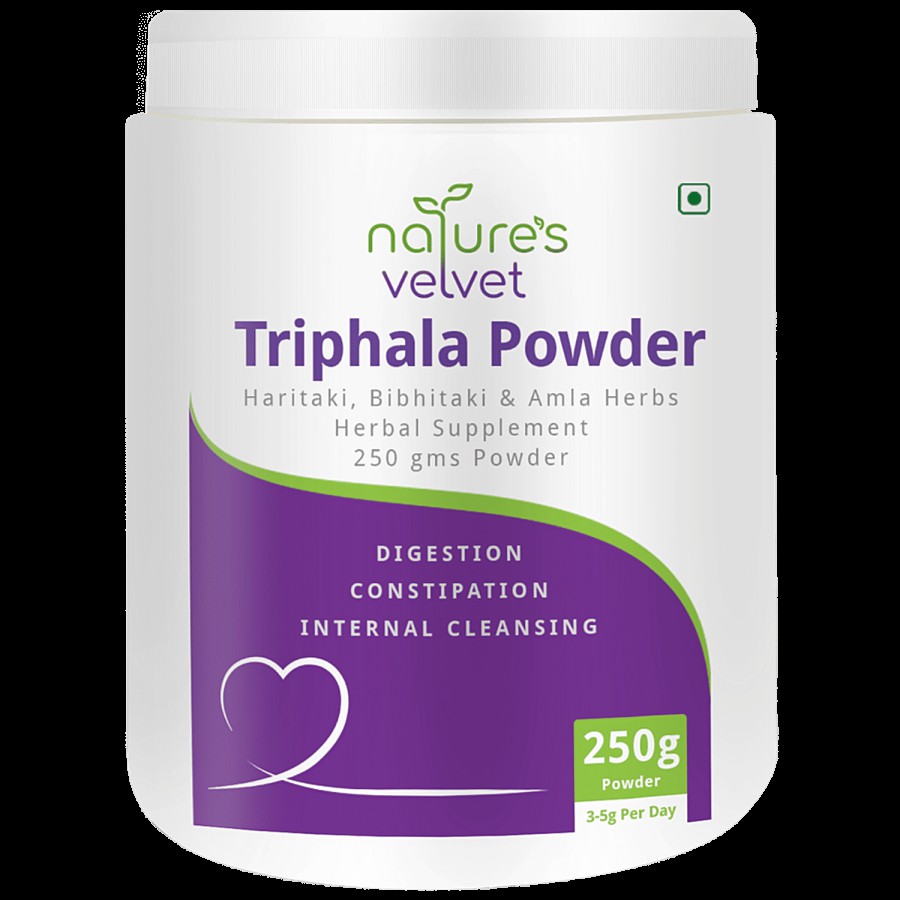 Natures Velvet Triphala Powder -  For Digestion & Constipation