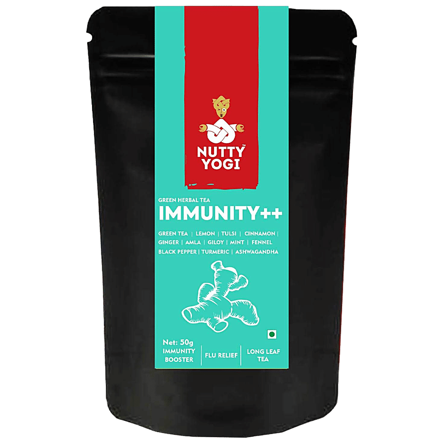 Nutty Yogi Immunity++ Green Tea - Herbal & Refreshing