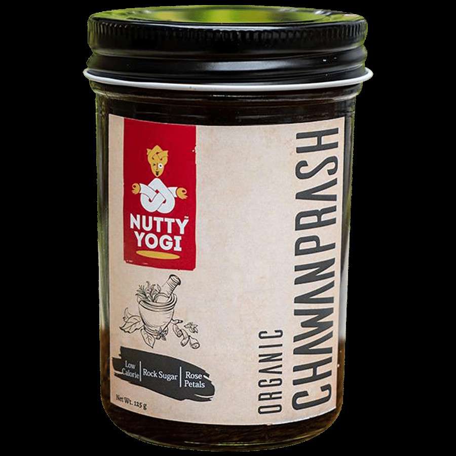 Nutty Yogi Organic Chawanprash With Rose Petals - Low In Calories