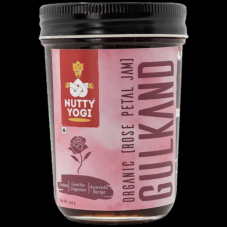 Nutty Yogi Organic Gulkand/Rose Petals Jam - Ayurvedic