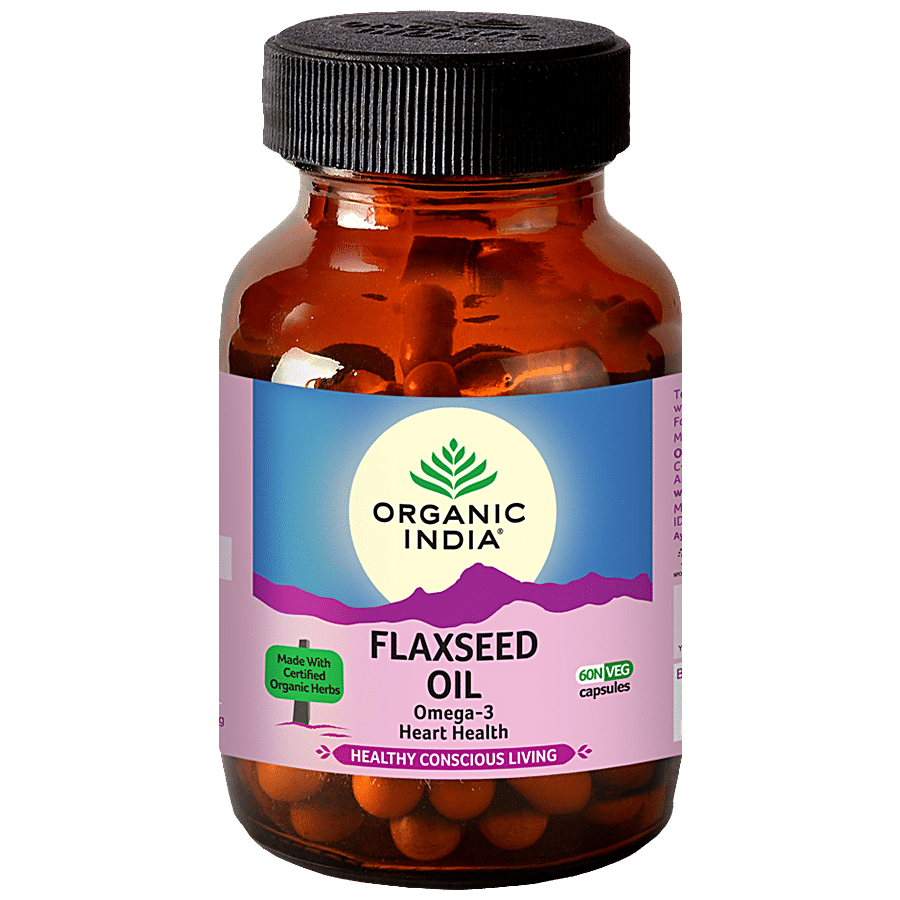 Organic India Flaxseed Oil Capsules