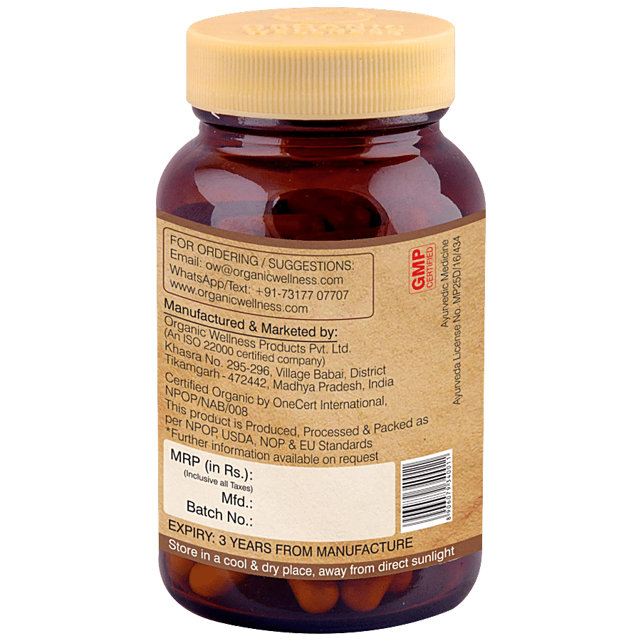 Organic Wellness Ow' Heal Ashwagandha W+ Capsules - Energy Booster