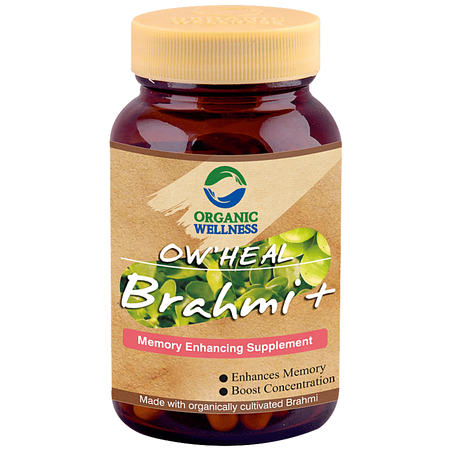 Organic Wellness Ow' Heal Brahmi + Capsules - Memory Enhancing Supplement