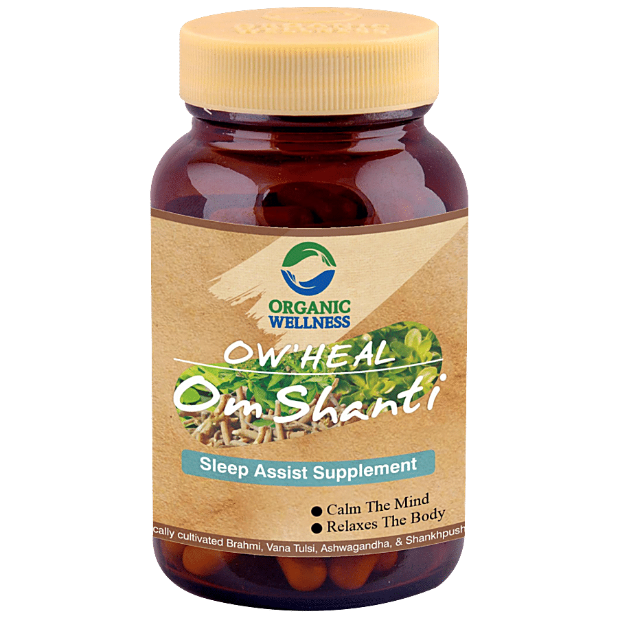 Organic Wellness Ow' Heal Om-Shanti Capsules - Sleep Assist Supplement