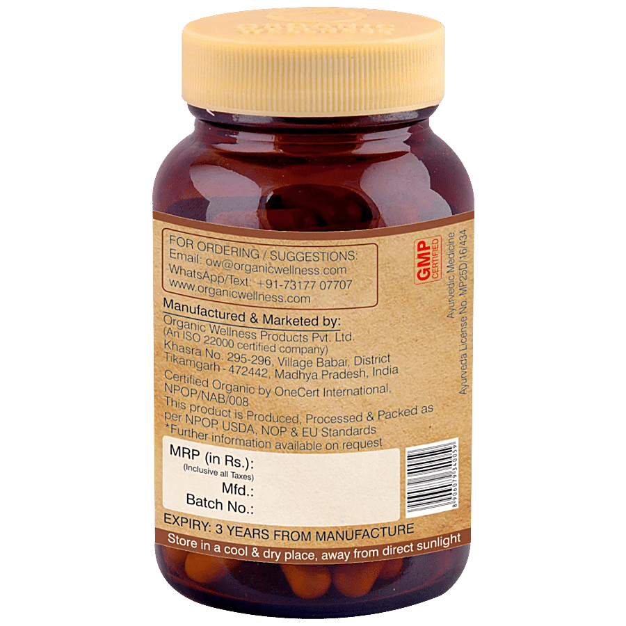 Organic Wellness Ow' Heal Shatavari A+ Capsules - Herbal Extract