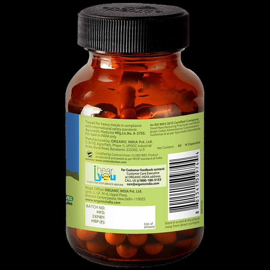 Organic India Prostate Care Capsules