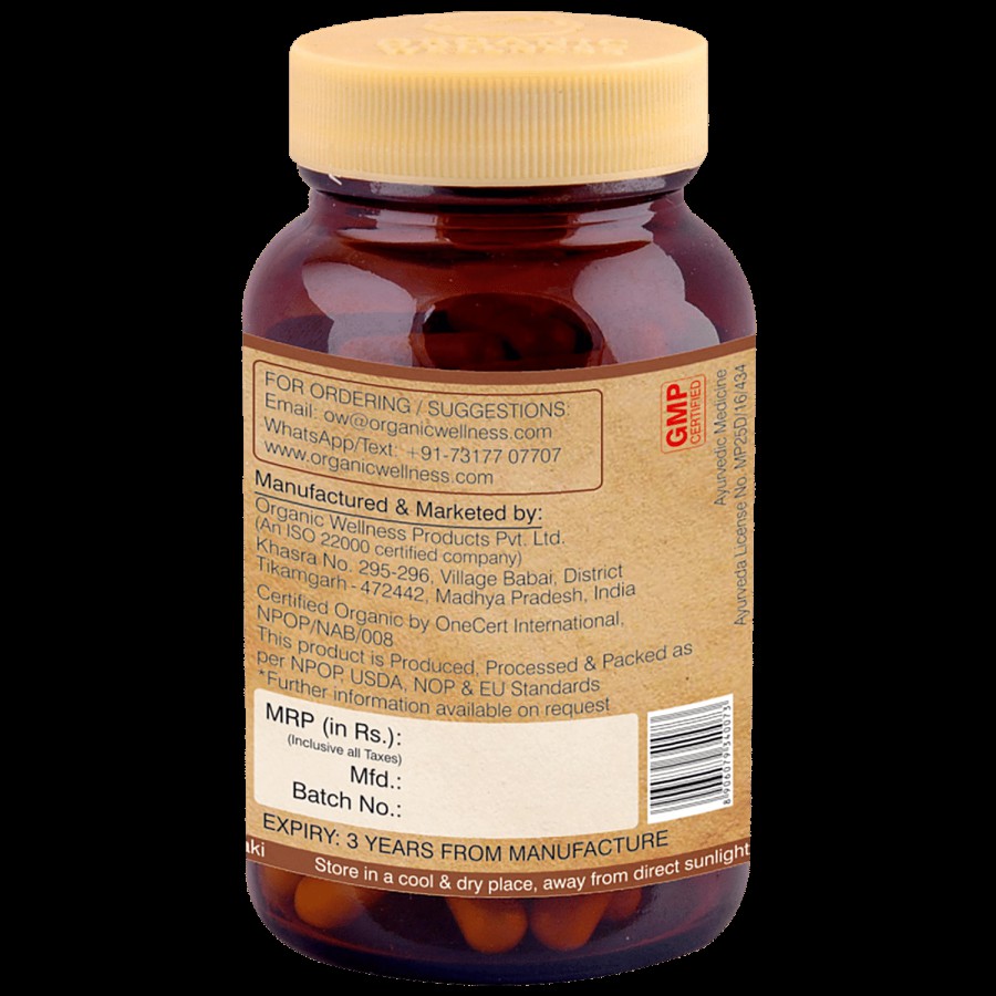 Organic Wellness Ow' Zeal Triphala Capsules - Amalaki