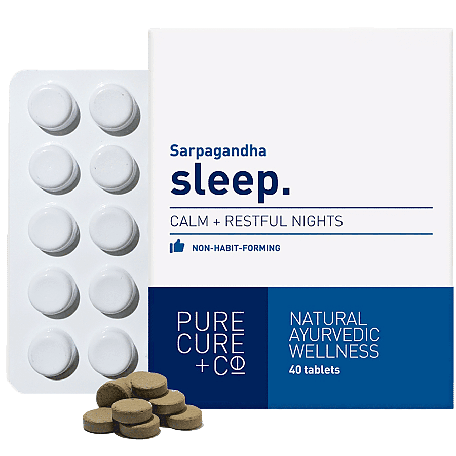 PURECURE+CO Sleep Tablets - Natural Ayurvedic Wellness