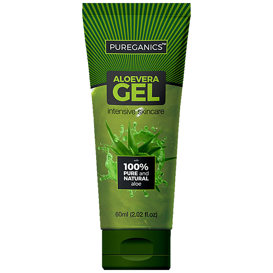 PUREGANICS Aloe Vera Gel - 100% Pure & Natural