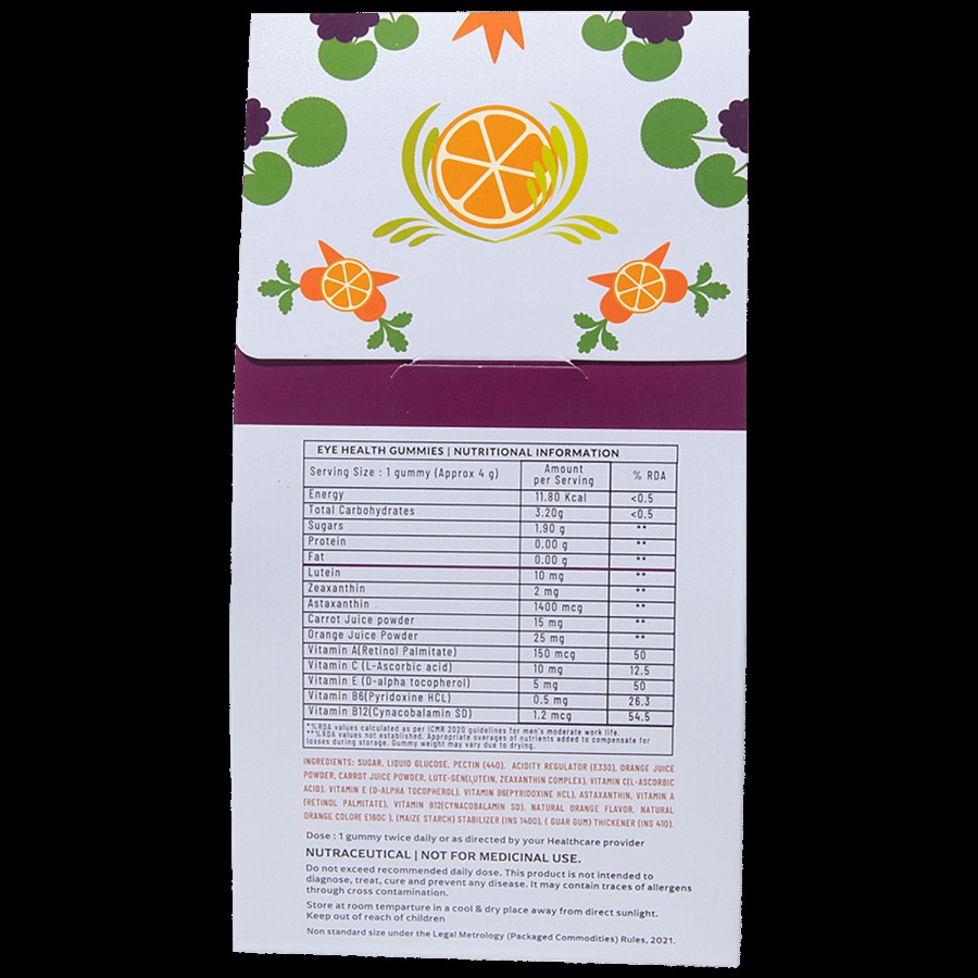 Panchamrit Eye Health Gummies -  100% Vegan