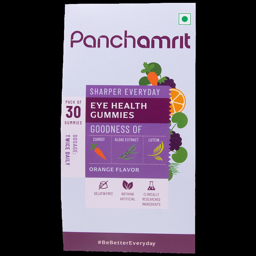 Panchamrit Eye Health Gummies -  100% Vegan