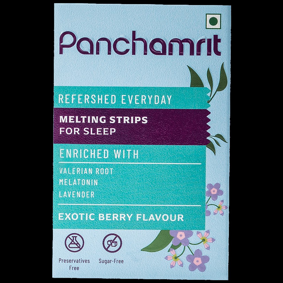 Panchamrit Melting Strips For Sleep - Sugar Free