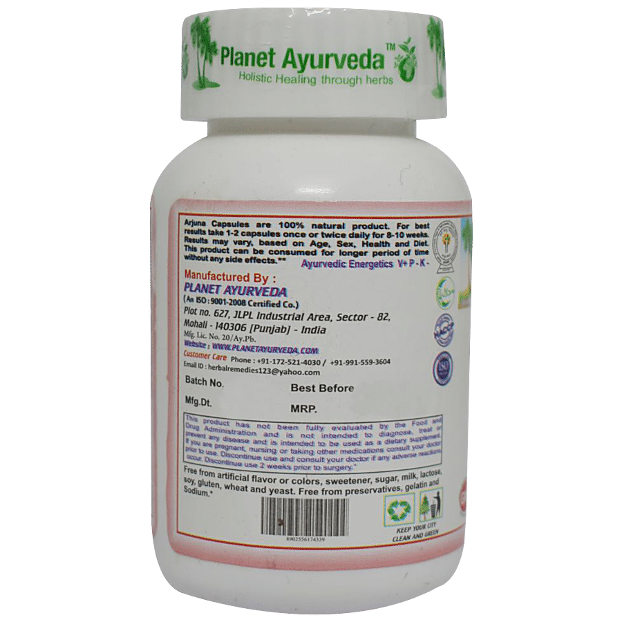 Planet Ayurveda Arjuna Capsules