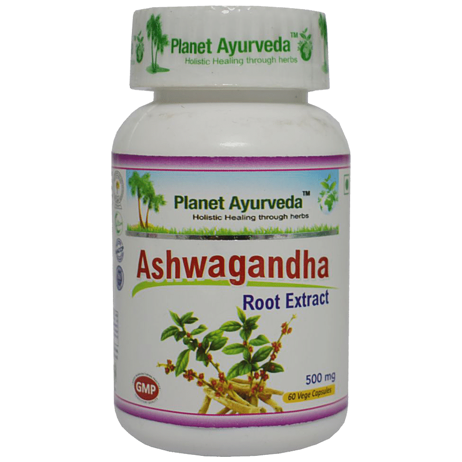 Planet Ayurveda Ashwagandha Root Extract Capsule