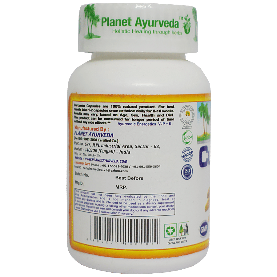 Planet Ayurveda Curcumin Capsules