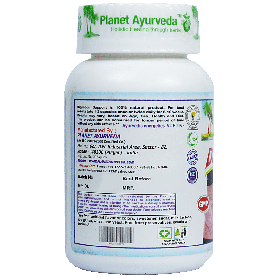 Planet Ayurveda Digestion Support Capsules