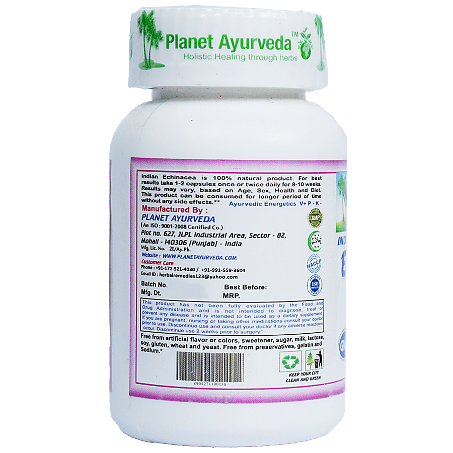 Planet Ayurveda Indian Echinacea Capsules