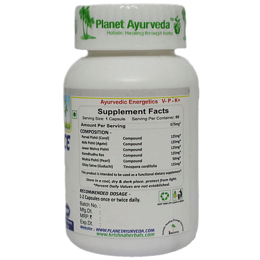 Planet Ayurveda Pitta Balance Capsules