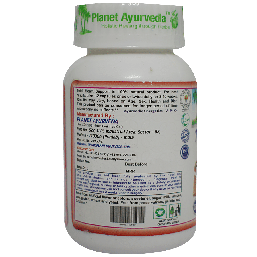 Planet Ayurveda Total Heart Support Capsules