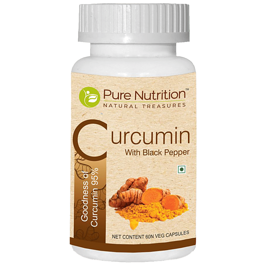 Pure Nutrition  Curcumin With Black Pepper Capsules - Goodness Of Curcumin