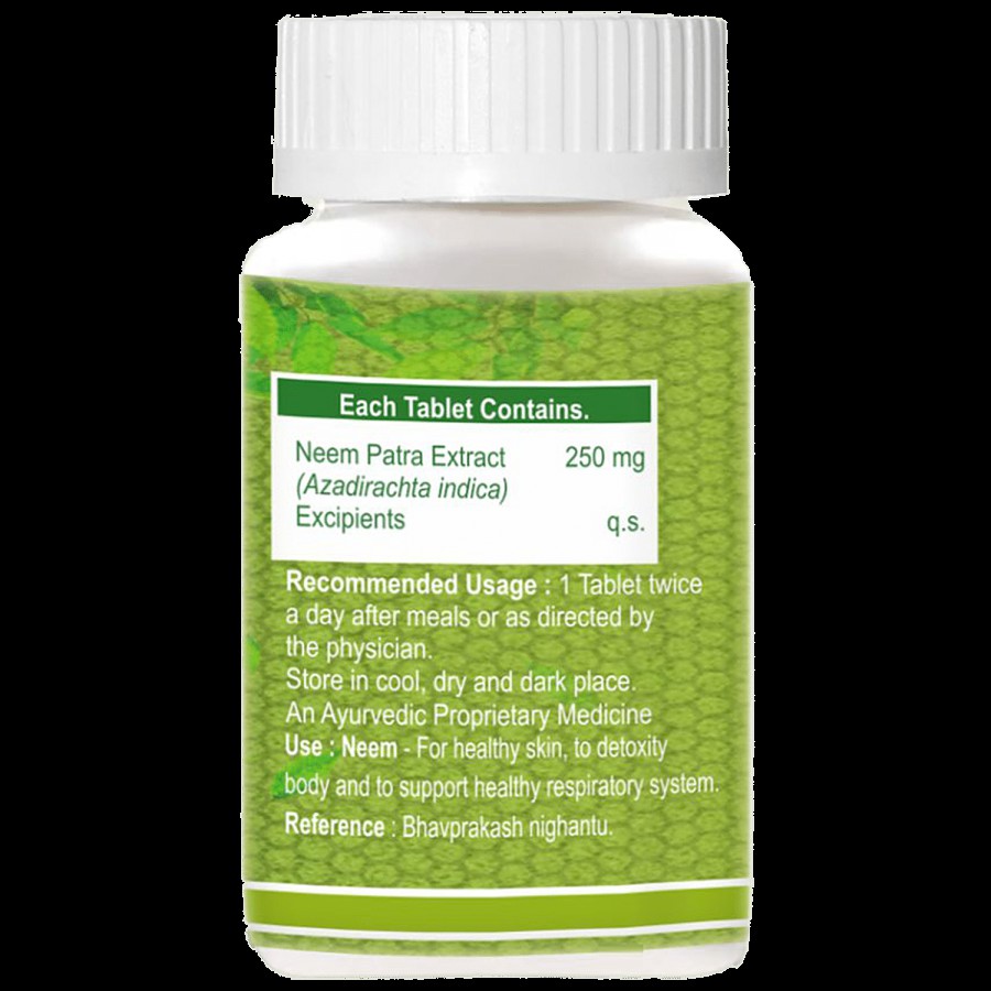 Pure Nutrition  Neem Tablets - For Antiseptic & Antibacterial Purposes