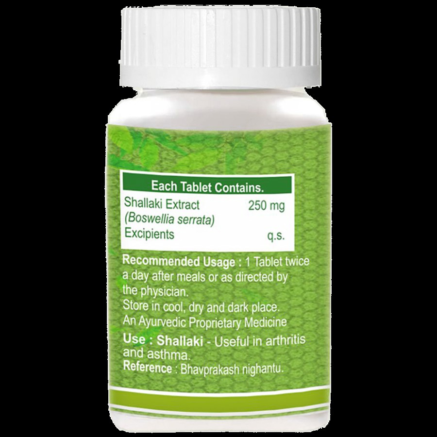 Pure Nutrition  Shallaki 250MG Tablets - Cure Joint Pain