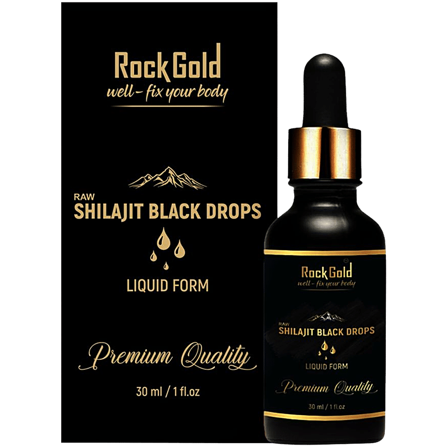 Rock Gold Raw Shilajeet Black Drops