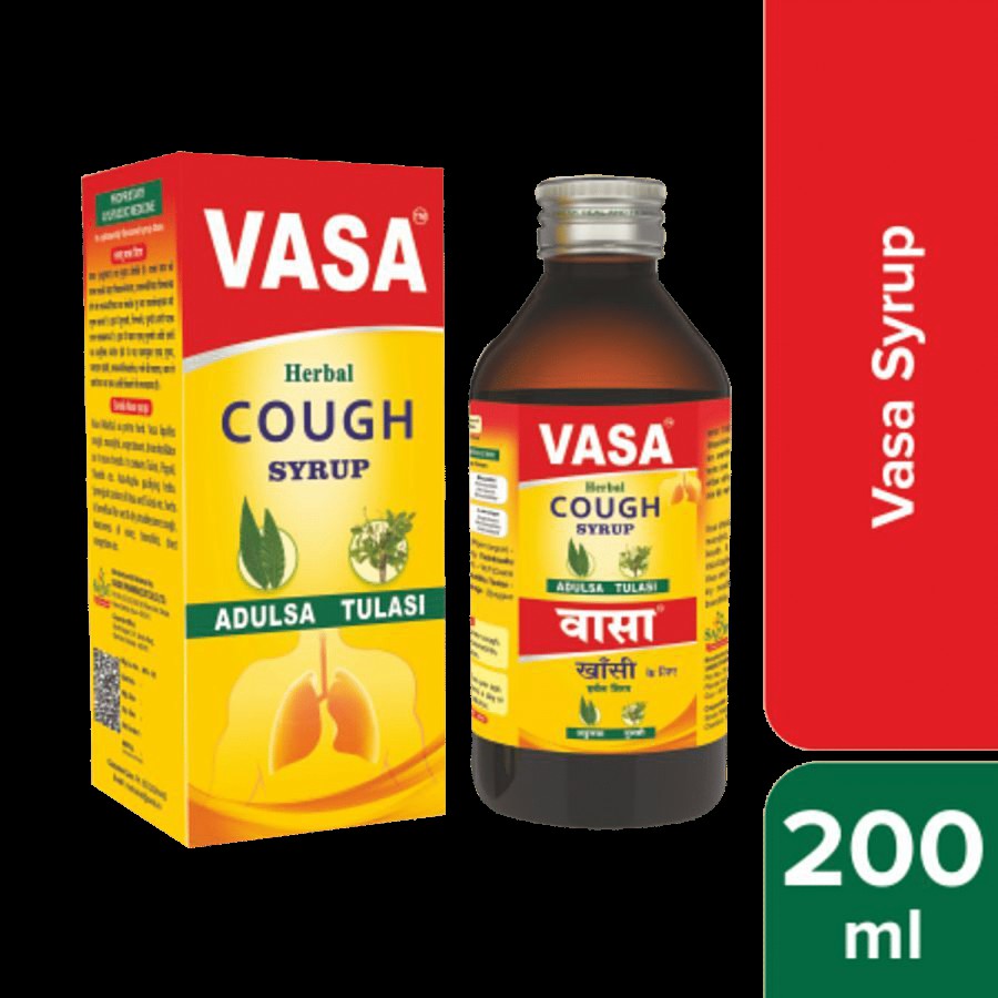 SANDU Vasa Herbal Cough Syrup - Adulsa Tulasi