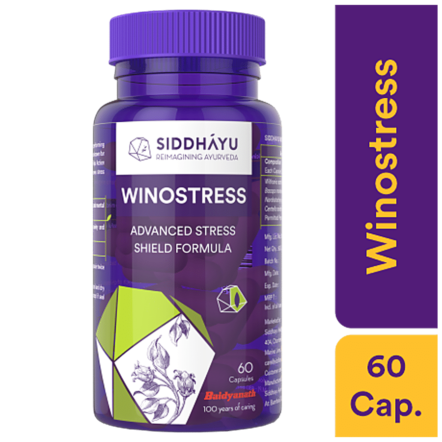 SIDDHAYU Winostress Capsules - Herbal Formula