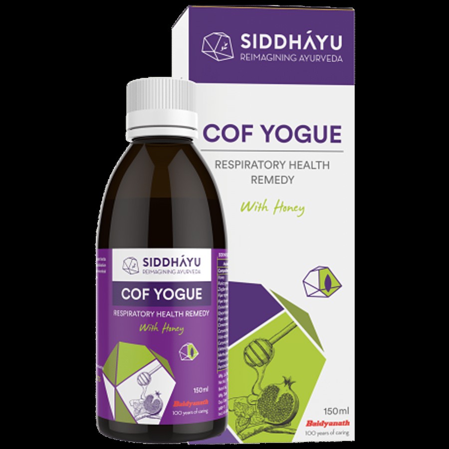 SIDDHAYU Cof Yogue Ayurvedic Syrup - With Honey