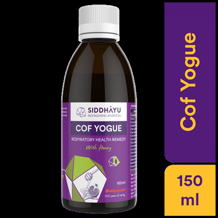 SIDDHAYU Cof Yogue Ayurvedic Syrup - With Honey