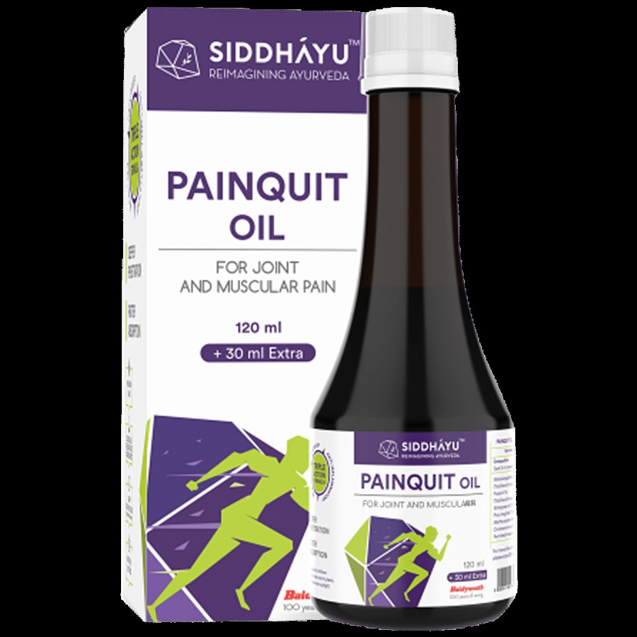 SIDDHAYU Painquit Oil - For Joint & Muscular Pain