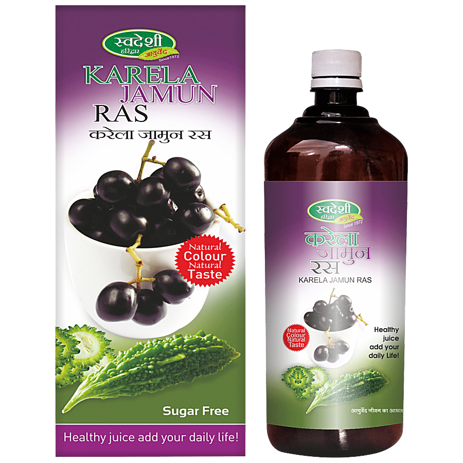 SWADESHI AYURVED Karela Jamun Ras - For Blood Sugar & Diabetes