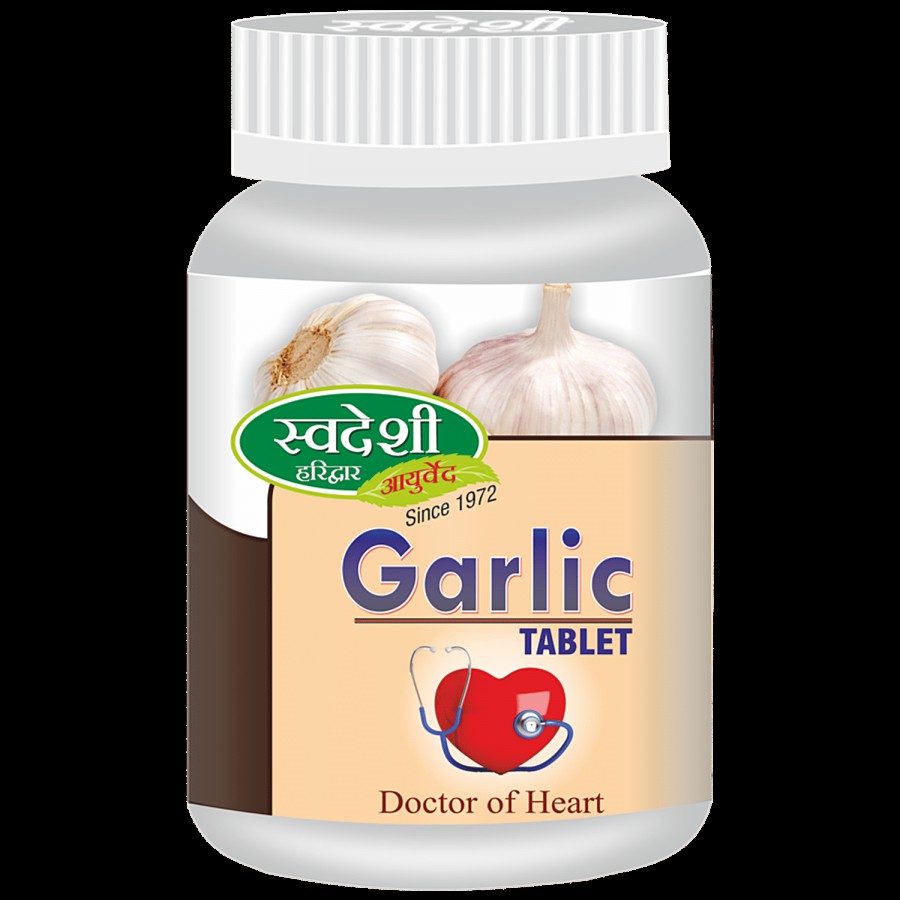 SWADESHI AYURVED Garlic Pills - Improves Heart Health & Immunity