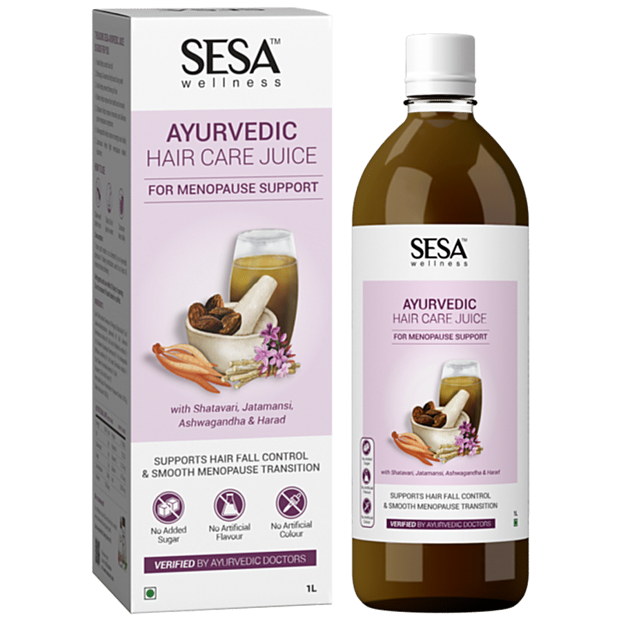 Sesa Ayurvedic Juice For Menopause Support - Controls Hair Fall