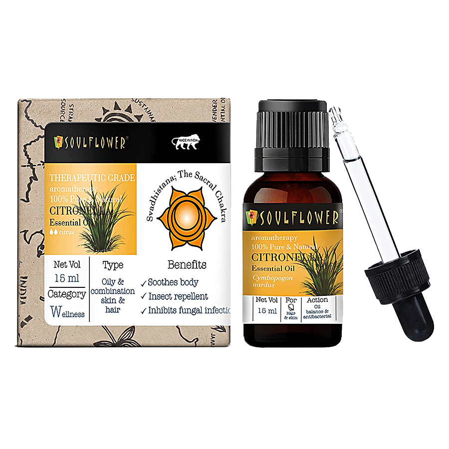 Soulflower Citronella Essential Oil