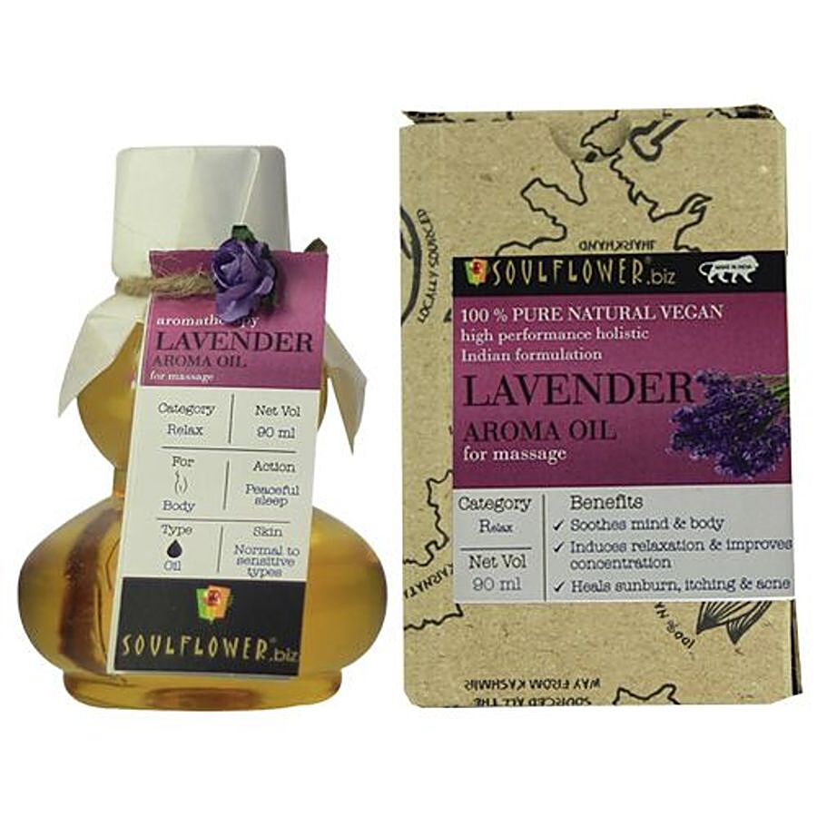 Soulflower Lavender Aroma Massage Oil